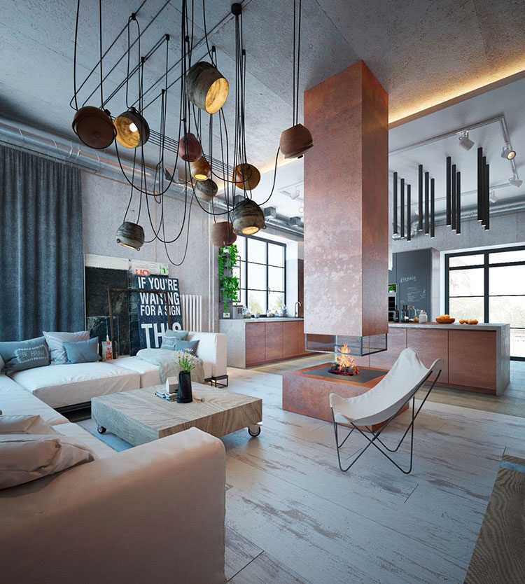 How to Decorate Your Living Room in an Industrial Style, 2021 Edition